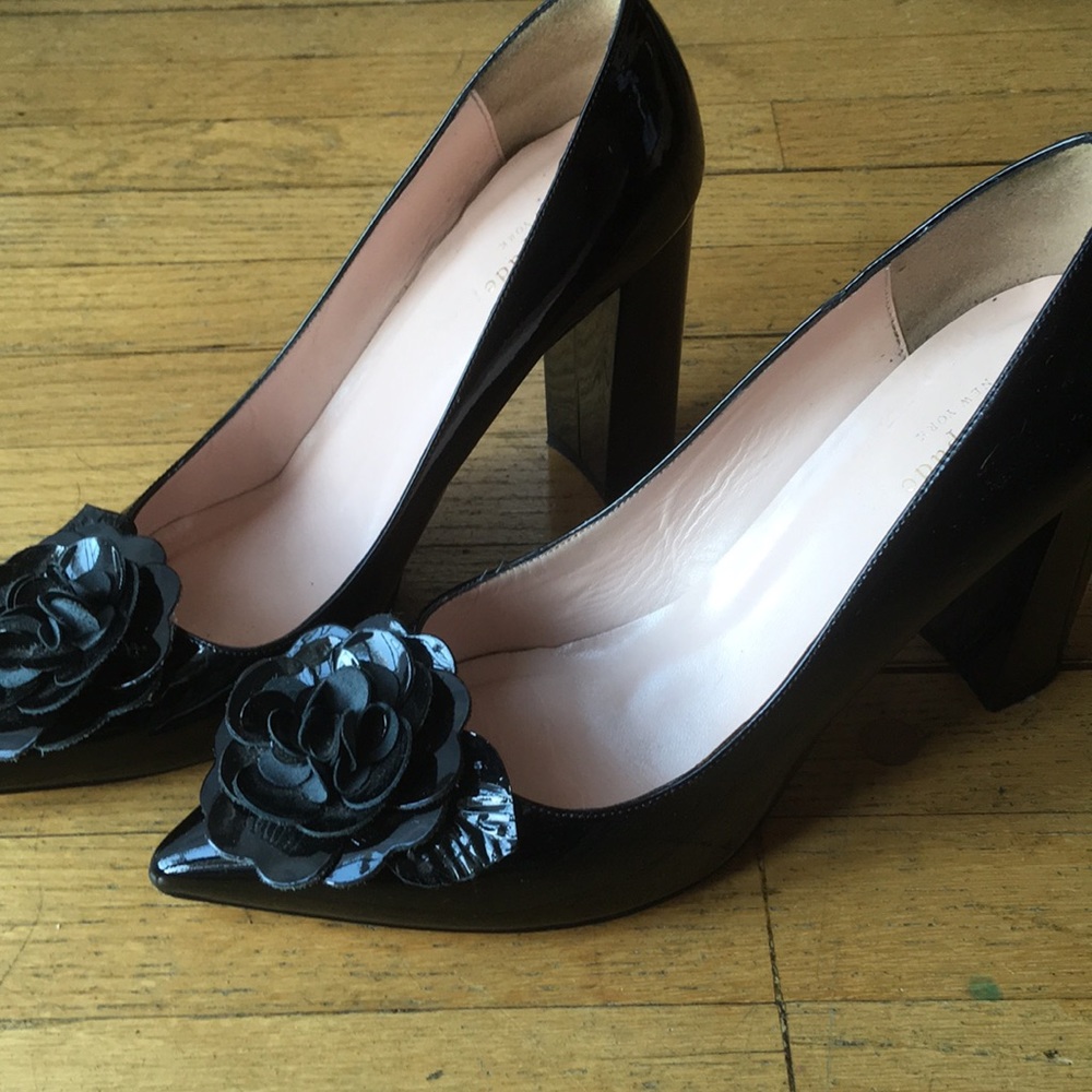 Kate Spade Black Rose Heels